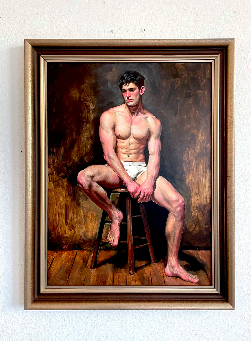 Figure on a Stool