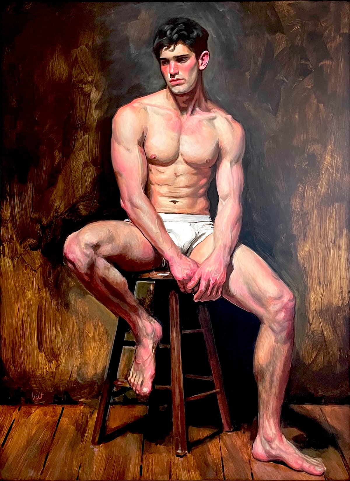 Figure on a Stool