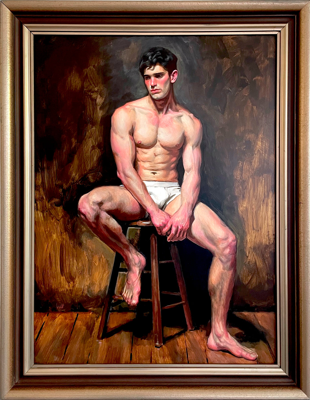 Figure on a Stool