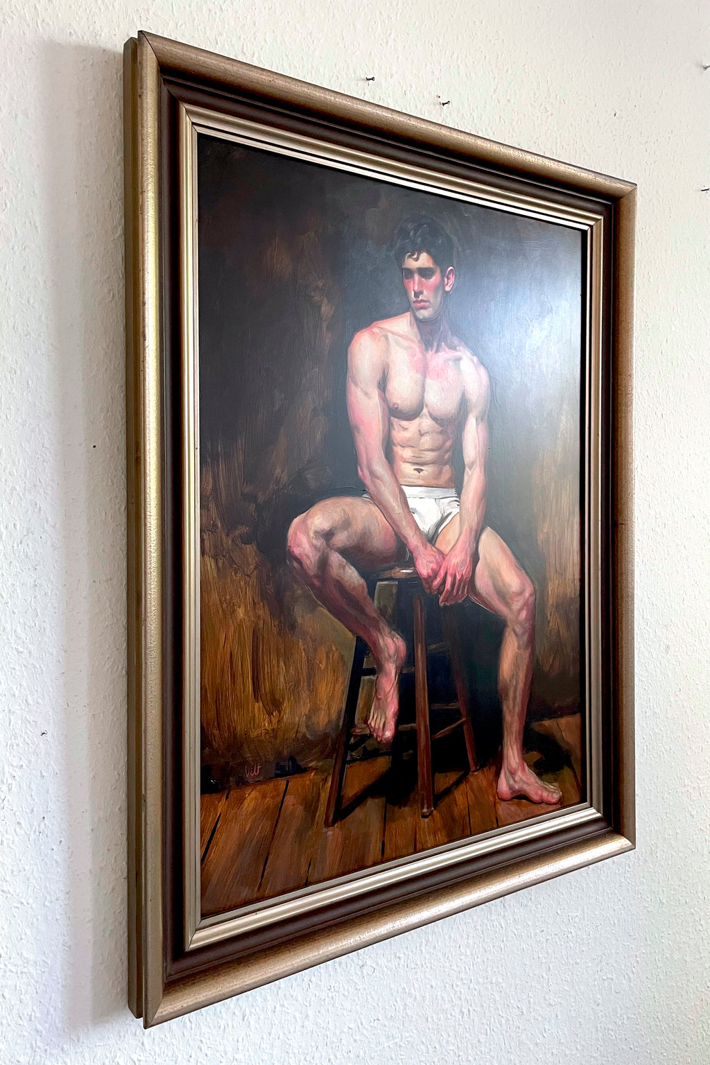 Figure on a Stool