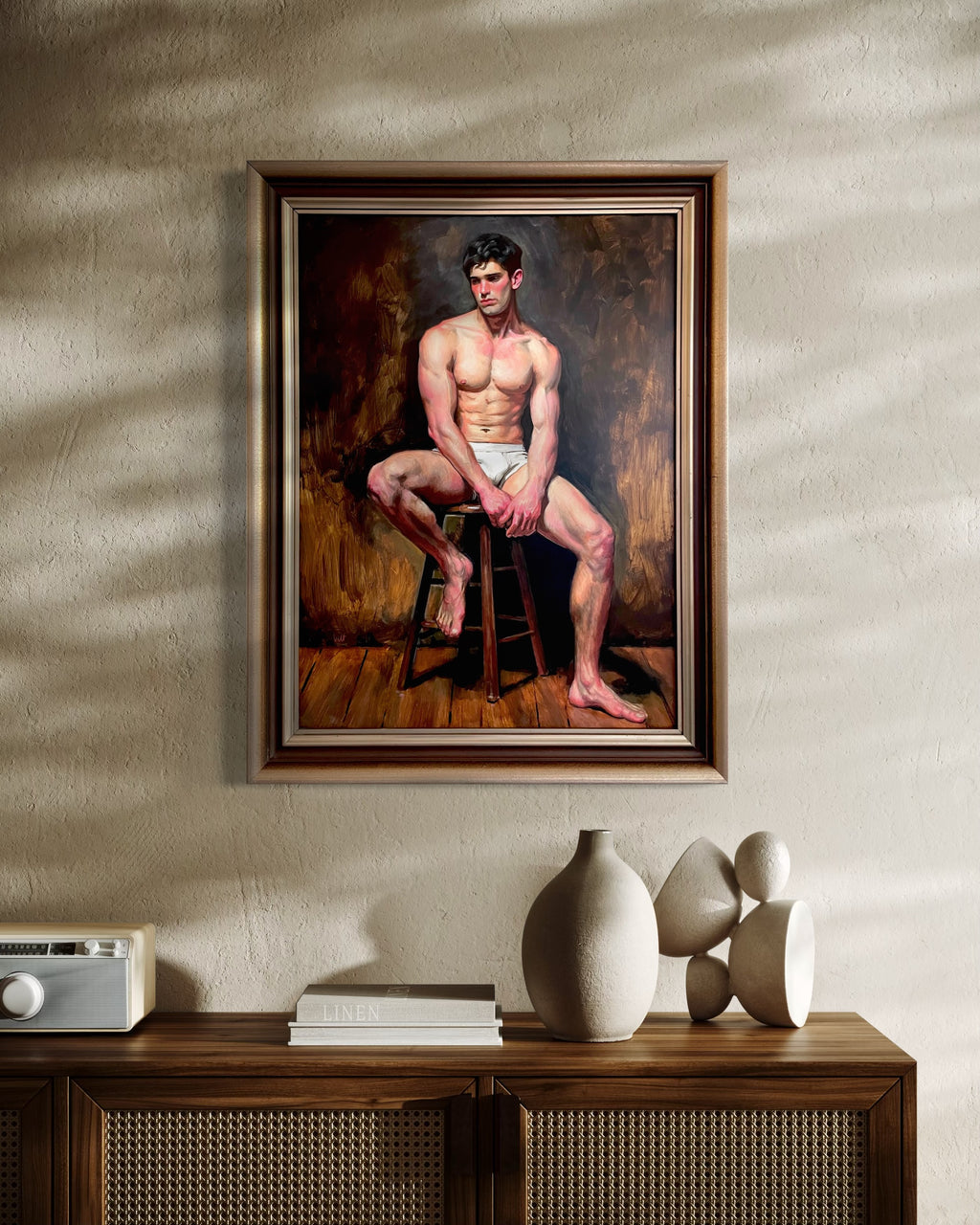 Figure on a Stool