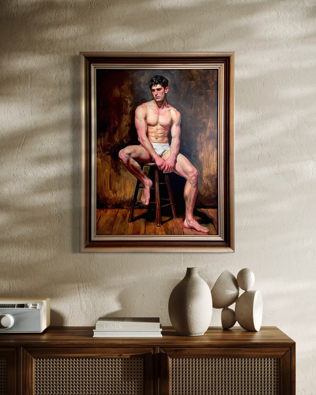 Figure on a Stool