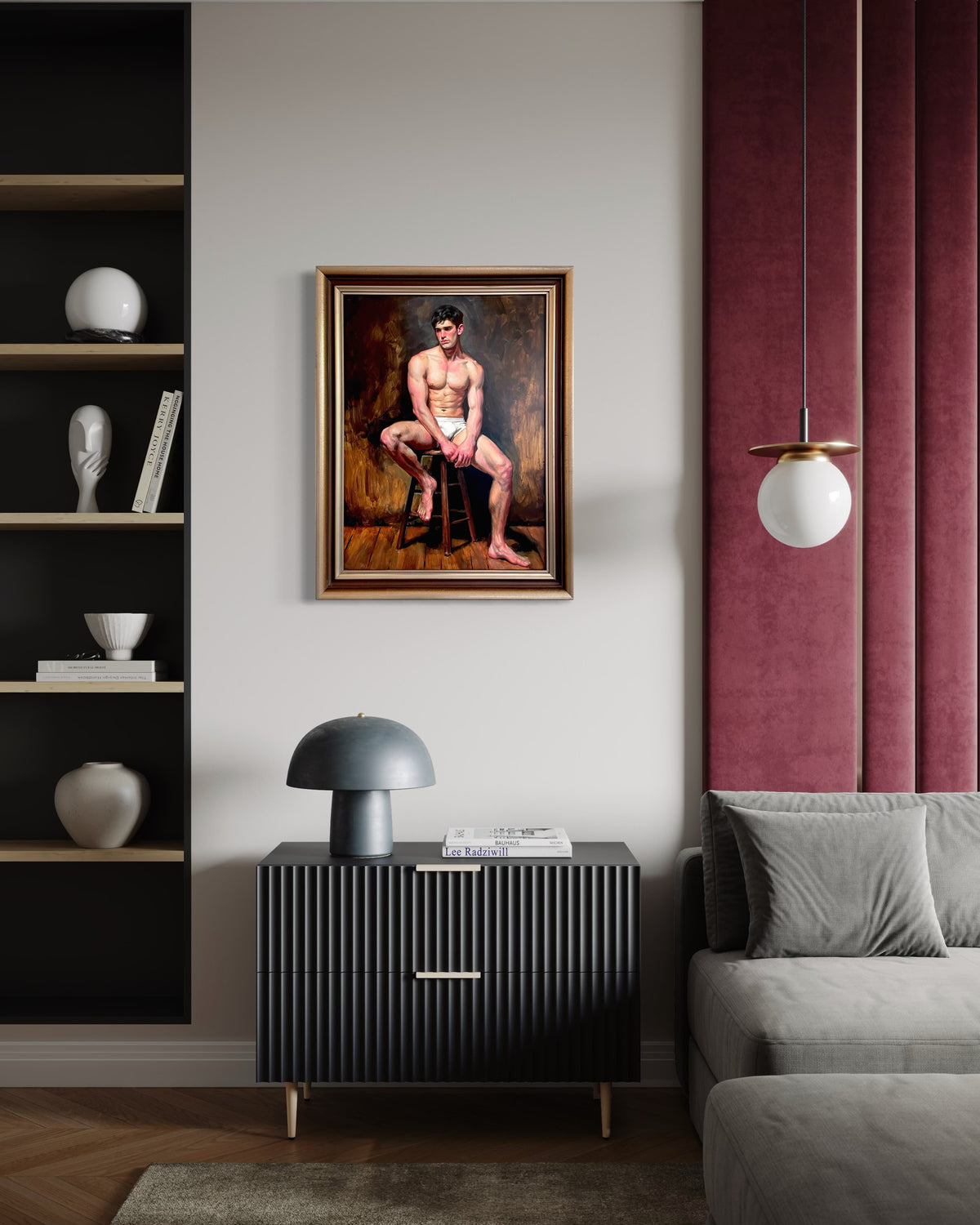 Figure on a Stool