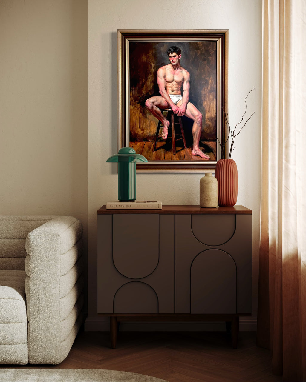 Figure on a Stool