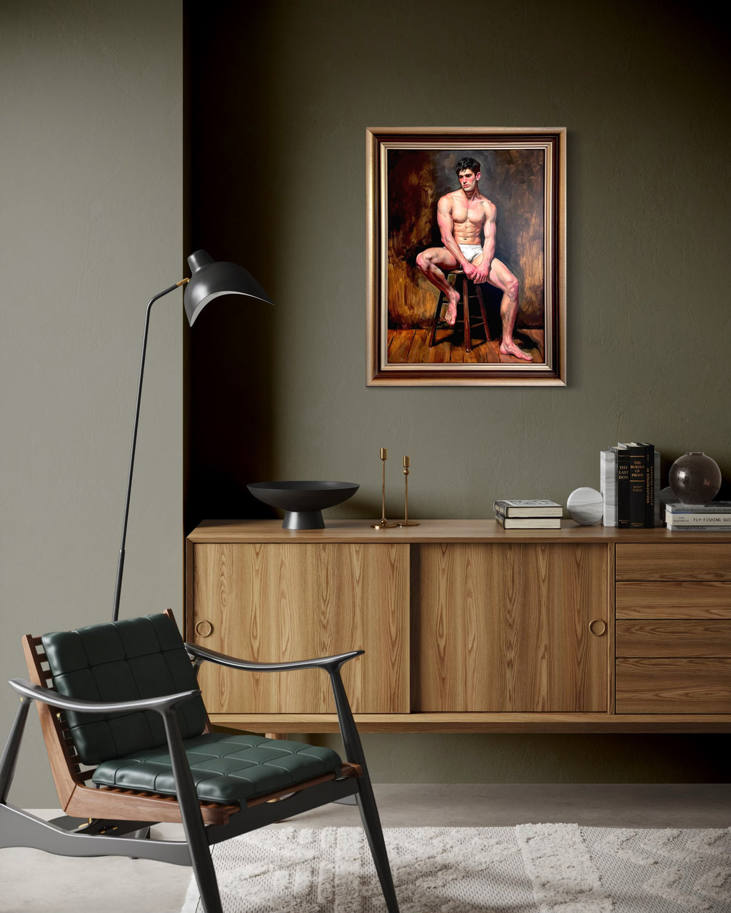 Figure on a Stool