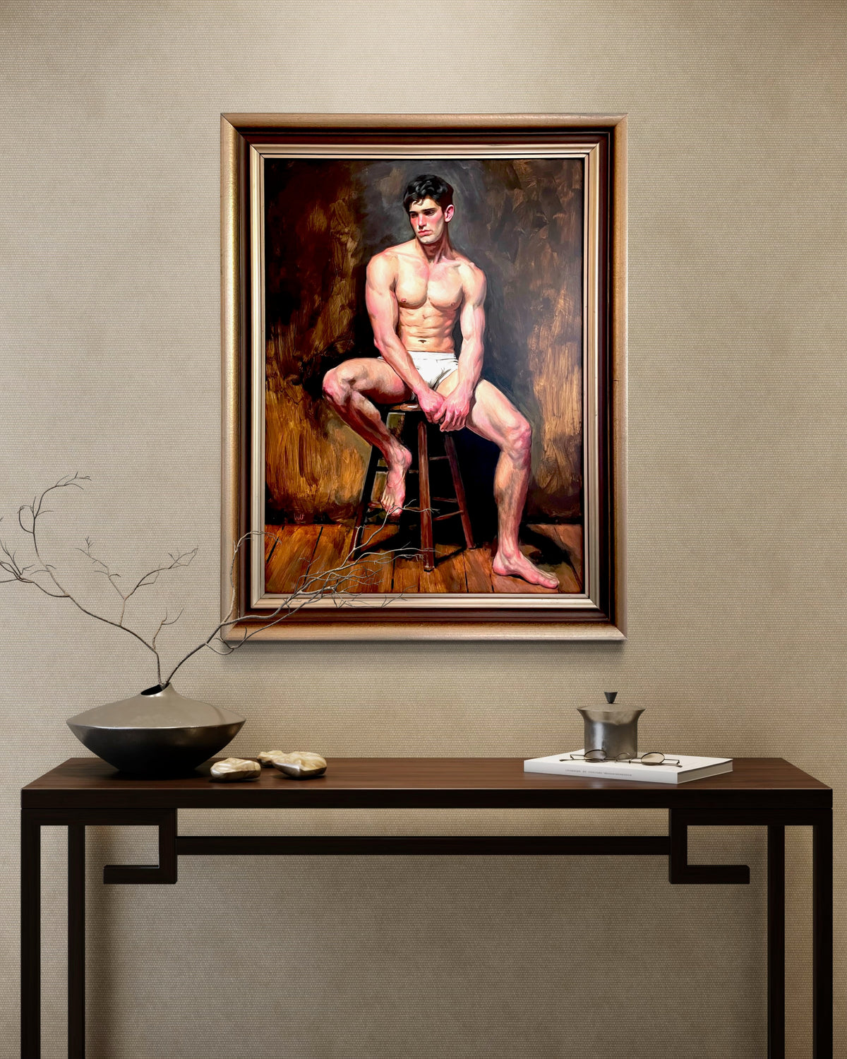 Figure on a Stool