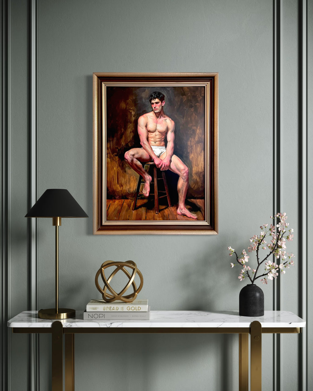 Figure on a Stool