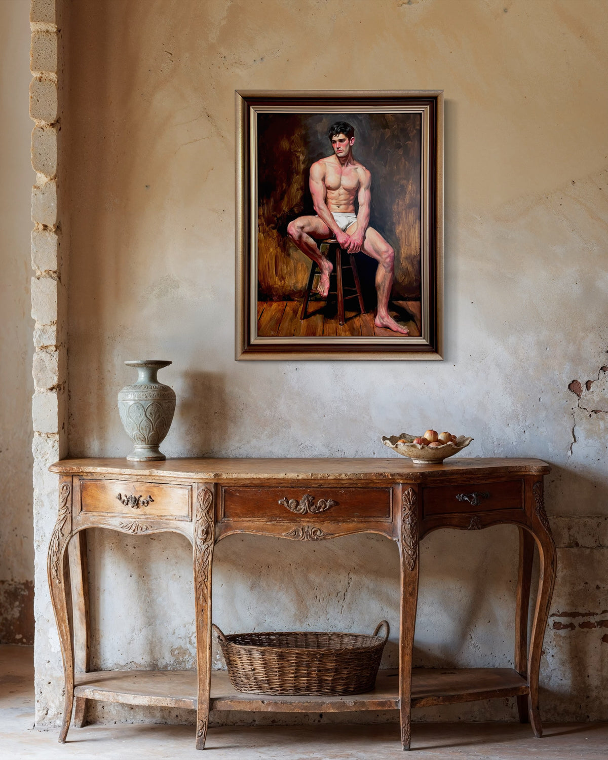 Figure on a Stool